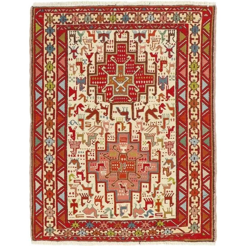 tappeto persia sumak shahsavan cm 74x95 
