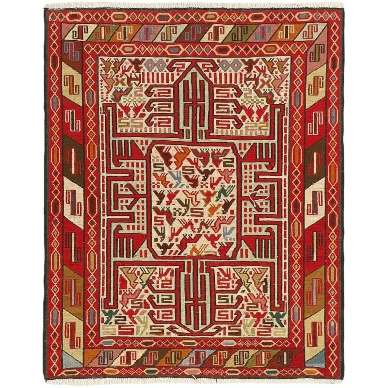 tappeto persia sumak shahsavan cm 83x101 