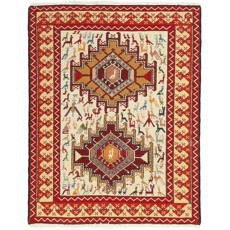 tappeto persia sumak shahsavan cm 77x97 