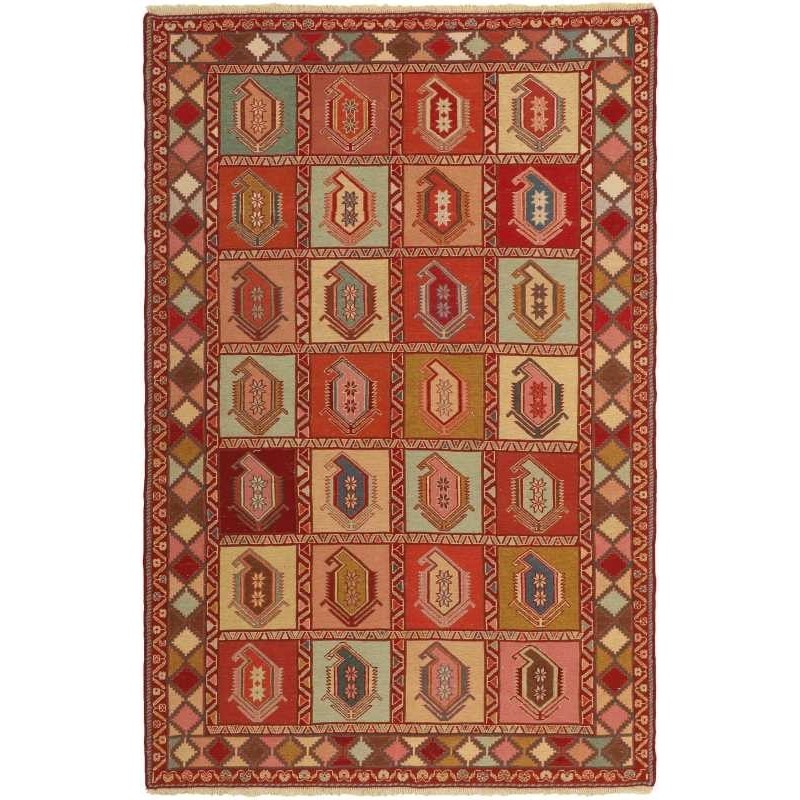 tappeto persia sumak shahsavan cm 130x197 