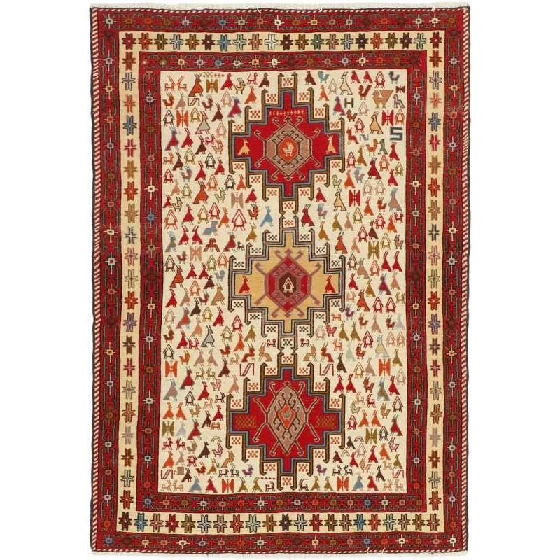 tappeto persia sumak shahsavan cm 100x145 