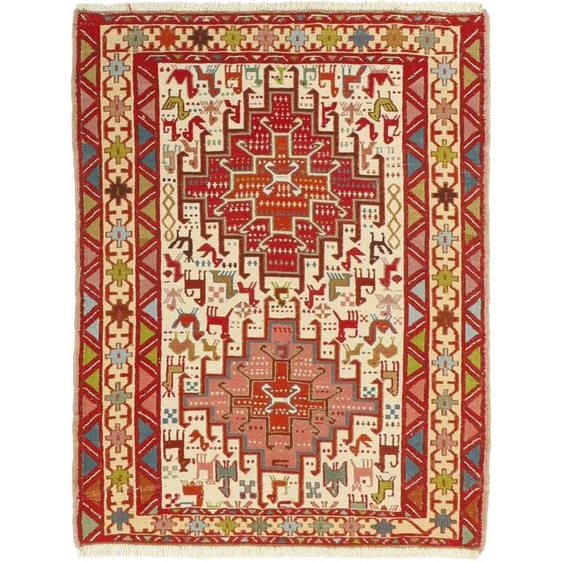 tappeto persia sumak shahsavan cm 74x95 