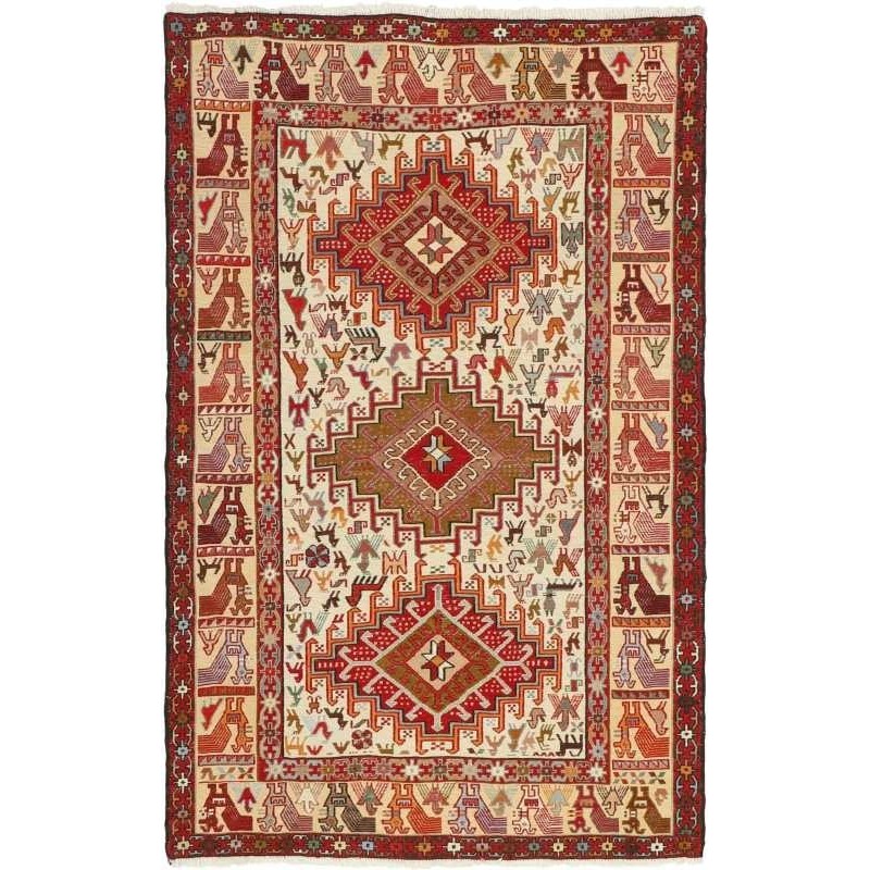 tappeto persia sumak shahsavan cm 96x146 