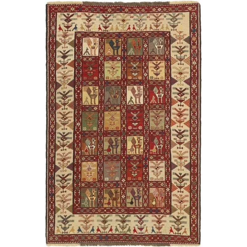 tappeto persia sumak shahsavan cm 126x195 
