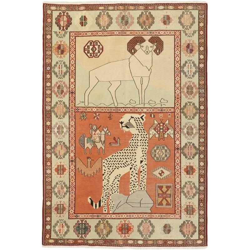 tappeto persia sumak shahsavan cm 124x188 