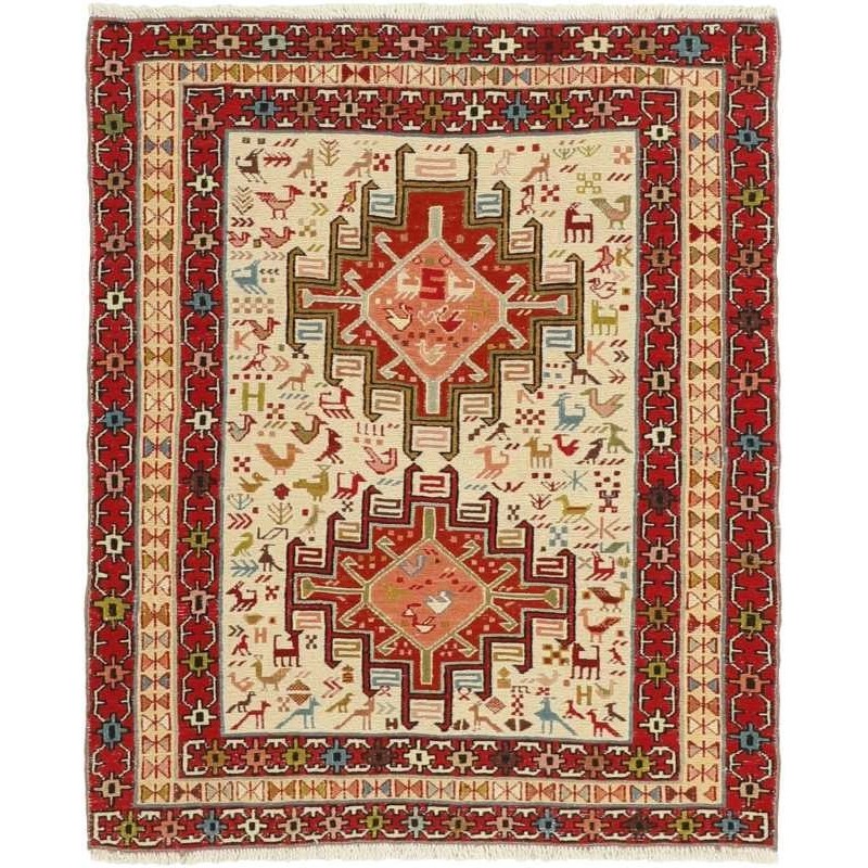tappeto persia sumak shahsavan cm 77x92 