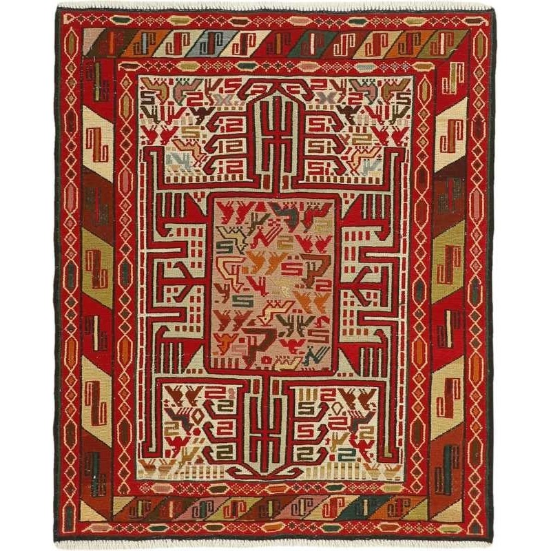 tappeto persia sumak shahsavan cm 80x98 