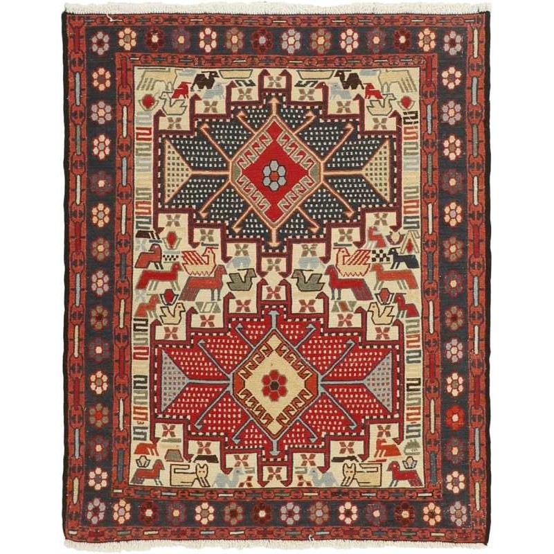 tappeto persia sumak shahsavan cm 78x98 