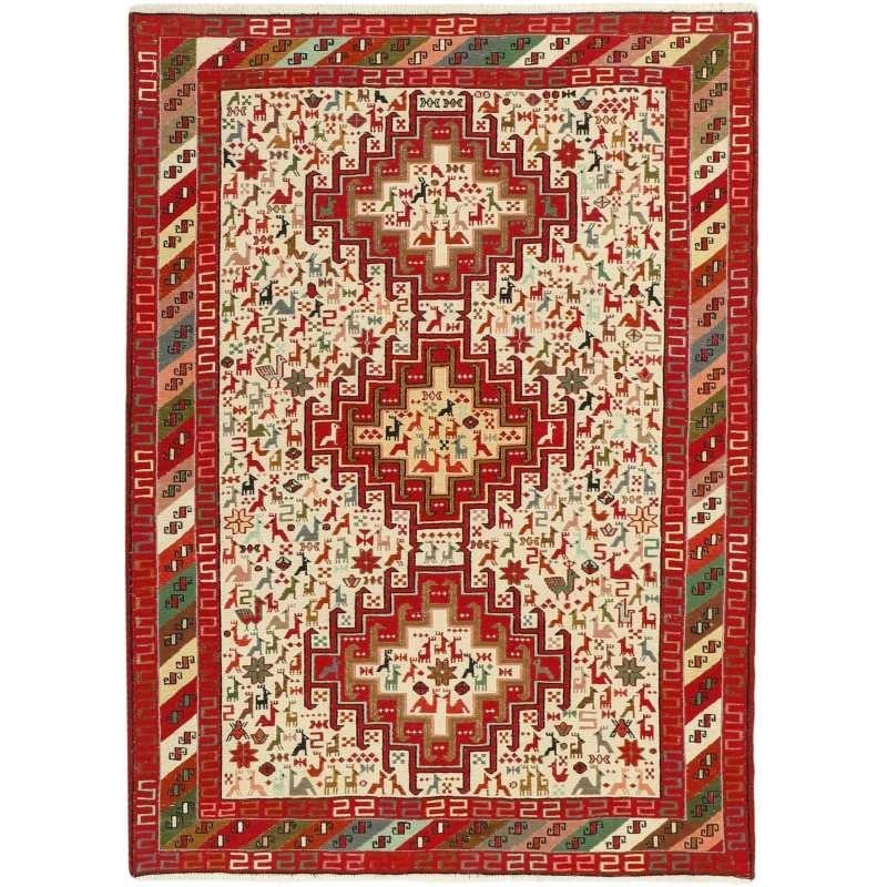 tappeto persia sumak shahsavan cm 105x143 