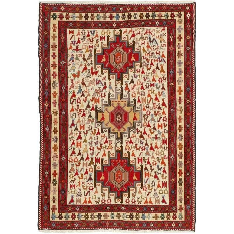 tappeto persia sumak shahsavan cm 100x144 