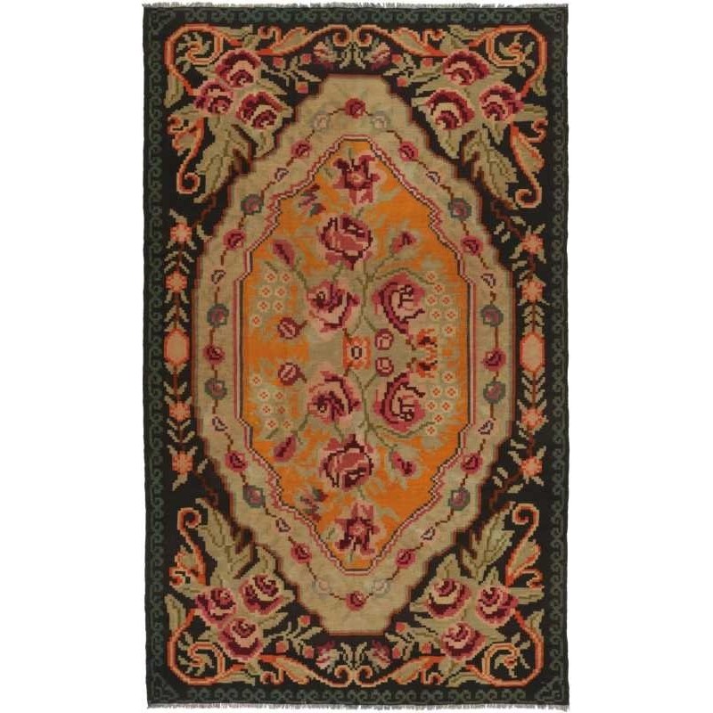 tappeto moldavia rose kelim old cm 202x330 