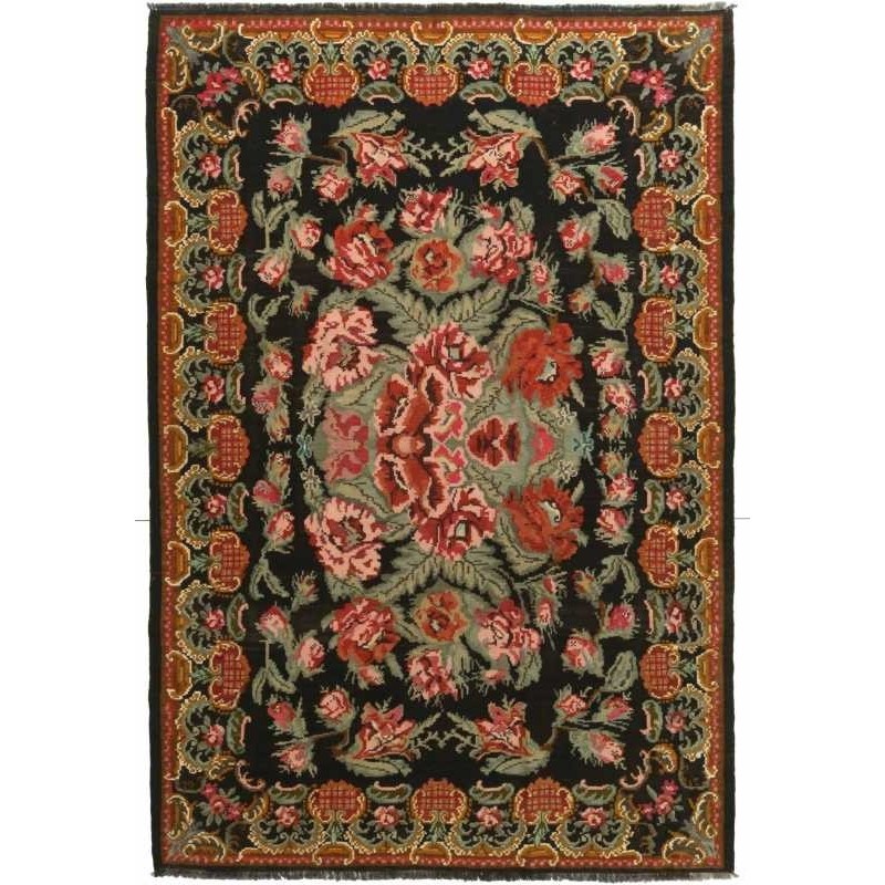 tappeto moldavia rose kelim old cm 189x281 