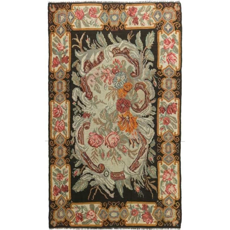 tappeto moldavia rose kelim old cm 197x335 