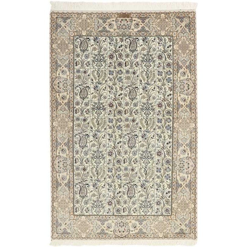 tappeto persia nain extra fine seta cm 130x208 