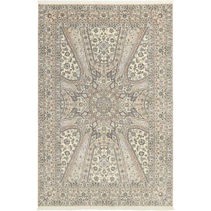 tappeto persia nain extra fine seta cm 206x303 