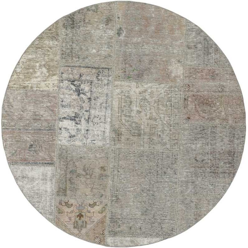 tappeto persia vintage patchwork cm 150x150 