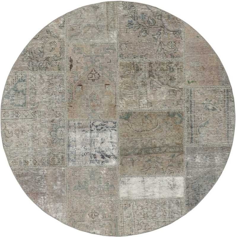 tappeto persia vintage patchwork cm 150x150 