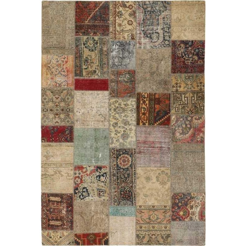 tappeto persia vintage patchwork cm 202x298 