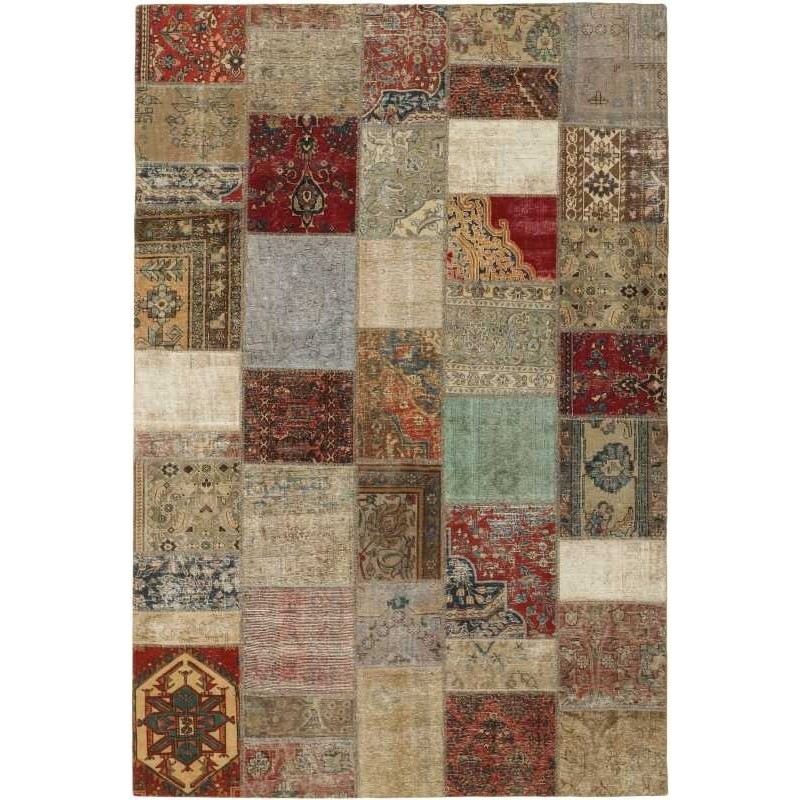 tappeto persia vintage patchwork cm 202x298 