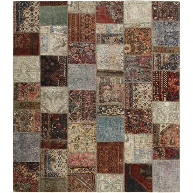 tappeto persia vintage patchwork cm 253x300 