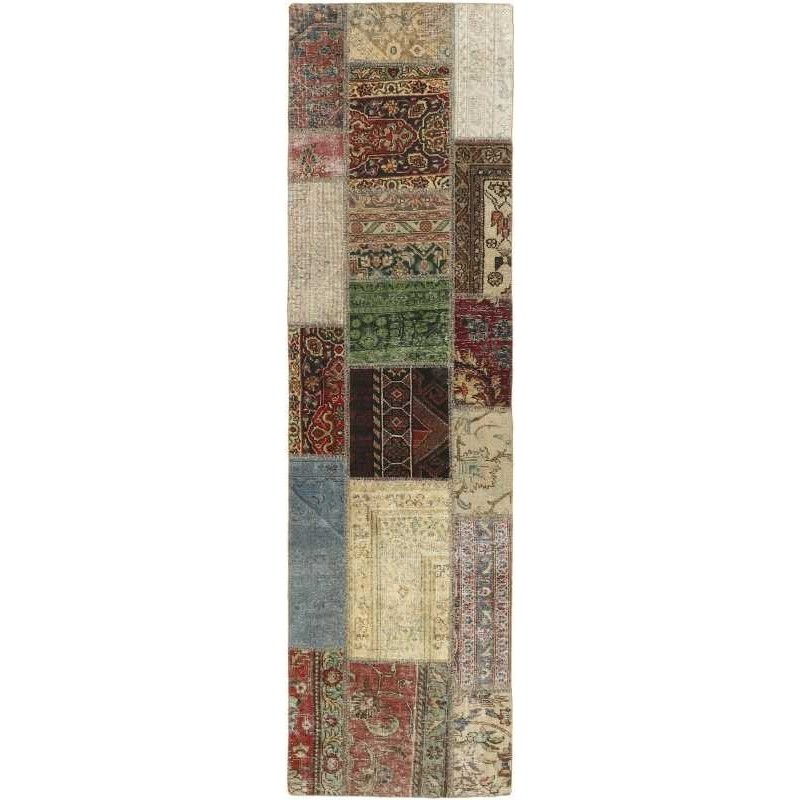 tappeto persia vintage patchwork cm 72x249 