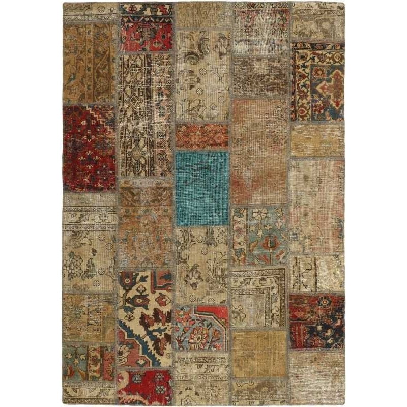 tappeto persia vintage patchwork cm 143x204 