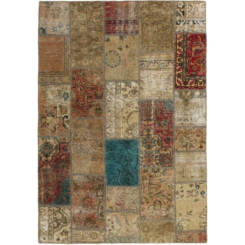 tappeto persia vintage patchwork cm 140x201 