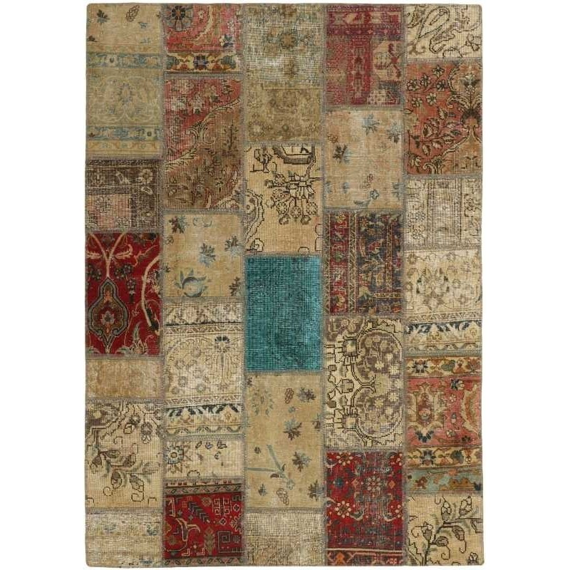 tappeto persia vintage patchwork cm 142x201 