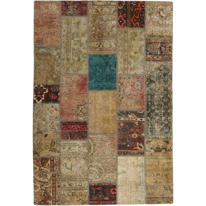 tappeto persia vintage patchwork cm 141x205 