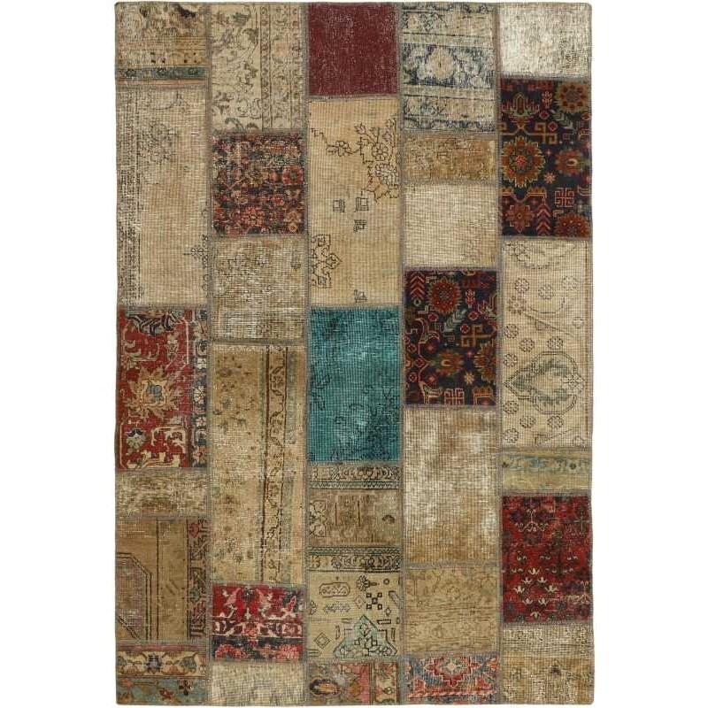 tappeto persia vintage patchwork cm 141x205 