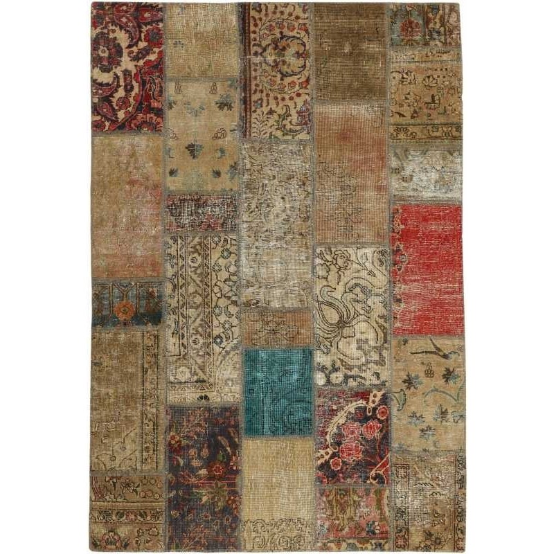 tappeto persia vintage patchwork cm 142x202 