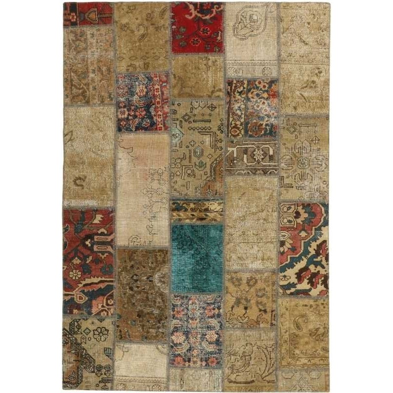 tappeto persia vintage patchwork cm 140x204 
