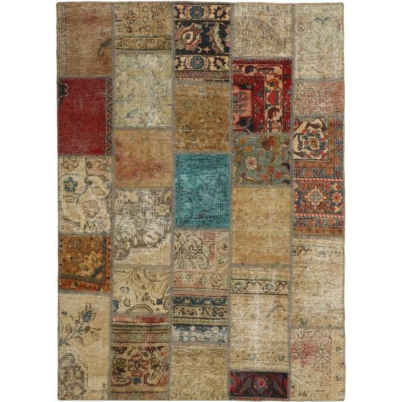 tappeto persia vintage patchwork cm 141x196 