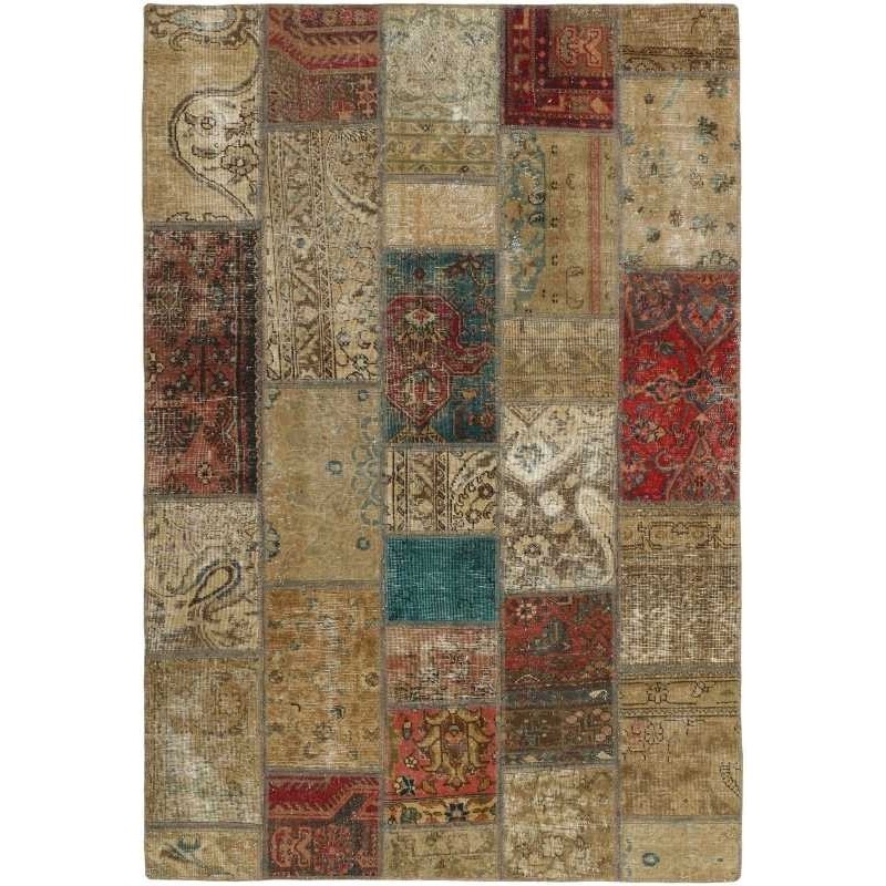 tappeto persia vintage patchwork cm 140x205 