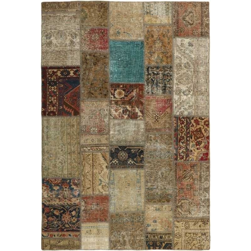 tappeto persia vintage patchwork cm 166x241 