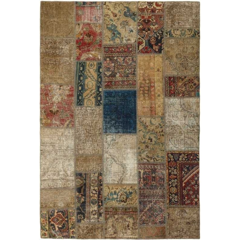 tappeto persia vintage patchwork cm 166x242 