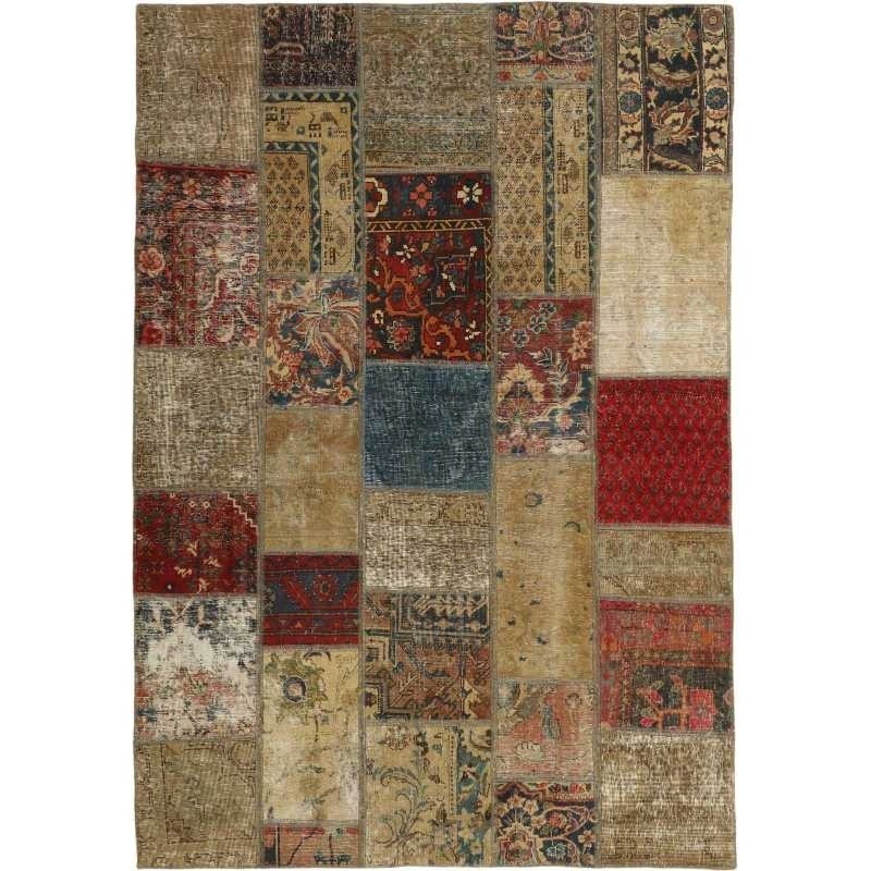 tappeto persia vintage patchwork cm 168x238 
