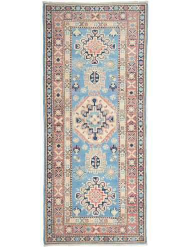 Kazak Pakistan argento e grano 82x192