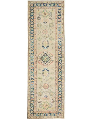 Kazak Pakistan abbronzatura e grigio tenue 85x287