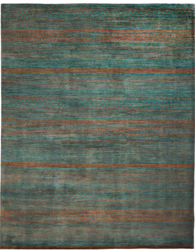 Gabbeh Fine Pakistan grigio tenue e abbronzatura 246x314