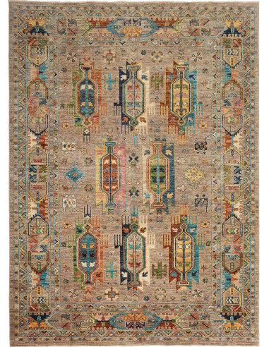 Tribal Pakistan grigio e grigio ardesia scuro 169x230