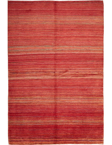 Gabbeh Fine Pakistan marrone e salmone scuro 167x249