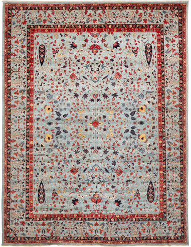 Aryana Fine Pakistan grigio scuro e argento 272x362