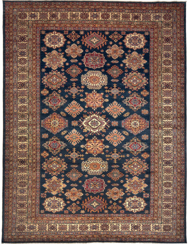 Kazak Fine Pakistan grigio ardesia scuro e abbronzatura 281x371