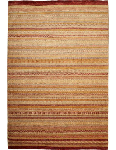 Gabbeh Fine Pakistan perù e kaki scuro 198x296