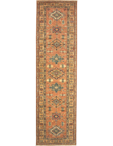 Kazak Fine Pakistan perù e grigio ardesia scuro 82x282