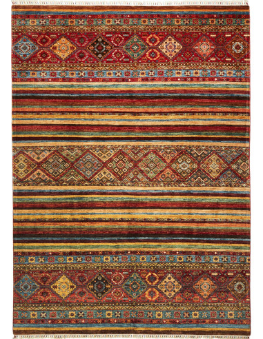Samarkand Pakistan marrone sella e grigio ardesia scuro 211x289