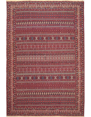Souzani Kilim Persia terra di siena e terra di siena 196x293