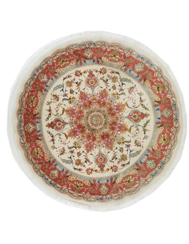 Tabriz 50 Raj Persia argento e argento 155x155