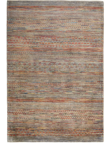 Gabbeh Fine Pakistan grigio e grigio 126x184
